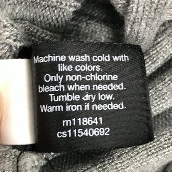 Lane Bryant Ribbed Knit Keyhole Sweater Women's Plus Size 14/16 Gray 3/4-Sleeve - Picture 11 of 11